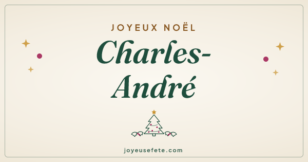 Image « Joyeux Noël Charles-André » au format large
