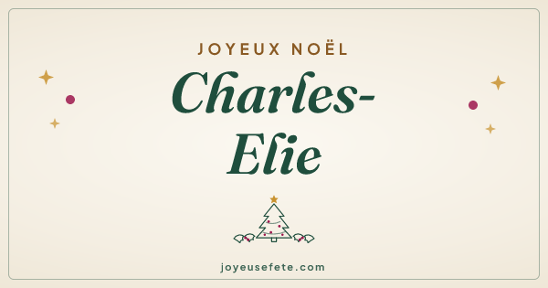 Image « Joyeux Noël Charles-Elie » au format large