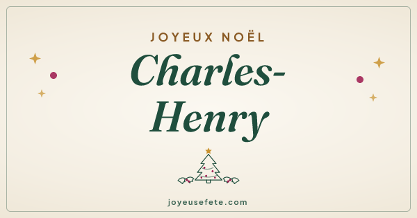 Image « Joyeux Noël Charles-Henry » au format large