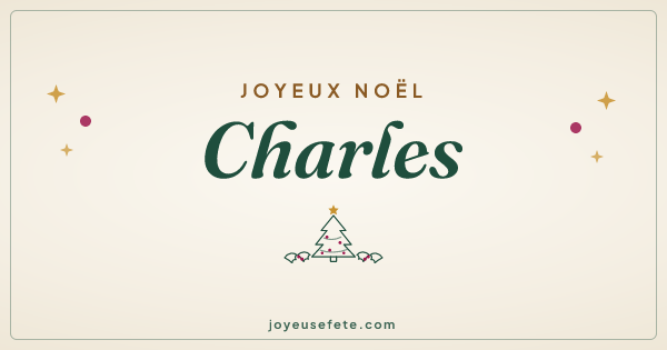 Image « Joyeux Noël Charles » au format large