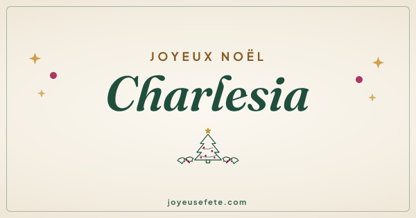 Image « Joyeux Noël Charlesia » au format large