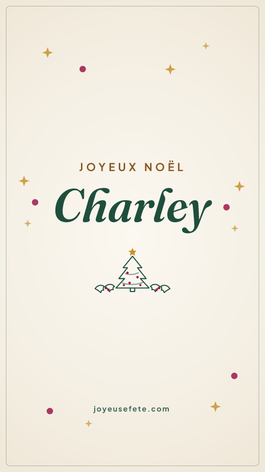 Image « Joyeux Noël Charley » au format story