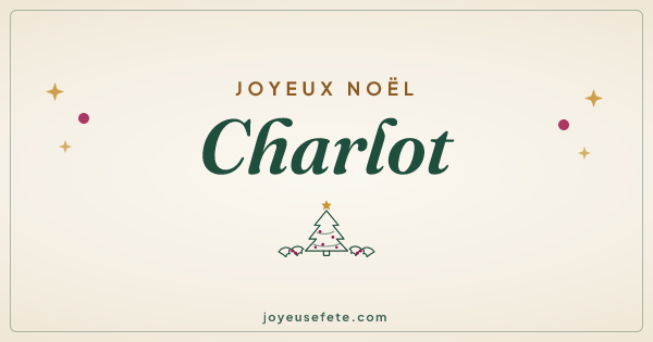 Image « Joyeux Noël Charlot » au format large