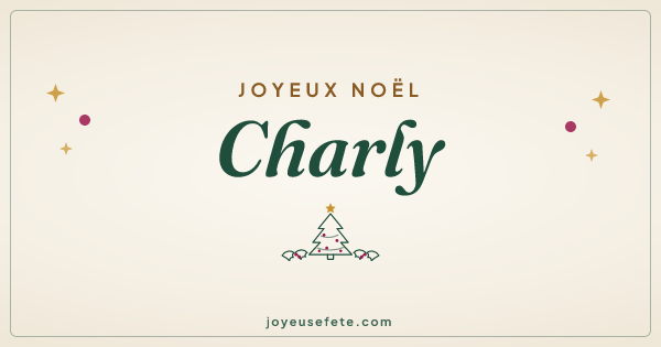 Image « Joyeux Noël Charly » au format large