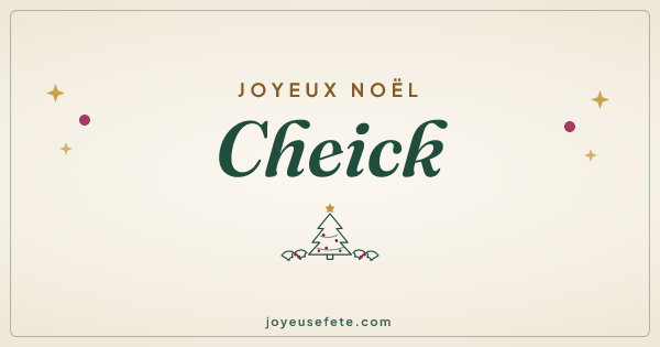 Image « Joyeux Noël Cheick » au format large