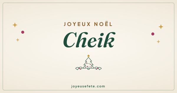 Image « Joyeux Noël Cheik » au format large