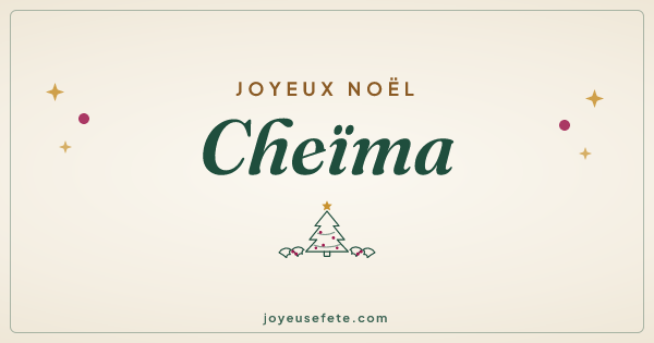 Image « Joyeux Noël Cheïma » au format large