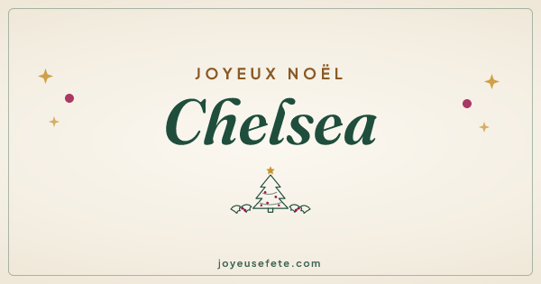 Image « Joyeux Noël Chelsea » au format large