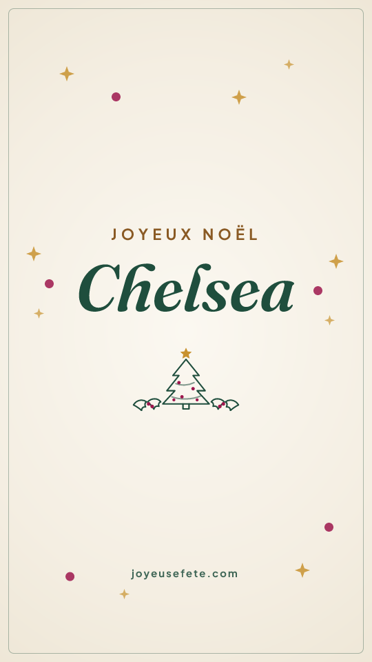 Image « Joyeux Noël Chelsea » au format story