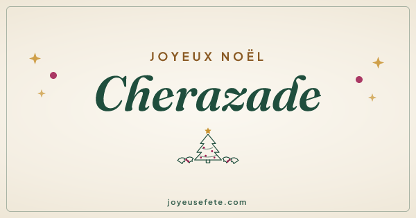 Image « Joyeux Noël Cherazade » au format large
