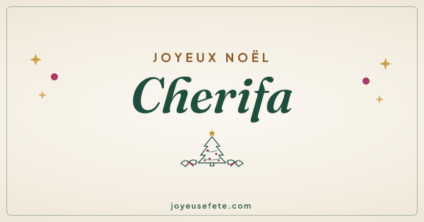 Image « Joyeux Noël Cherifa » au format large