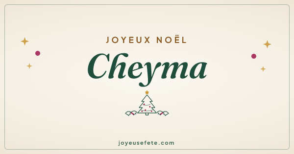 Image « Joyeux Noël Cheyma » au format large