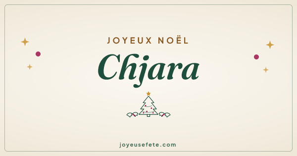 Image « Joyeux Noël Chjara » au format large