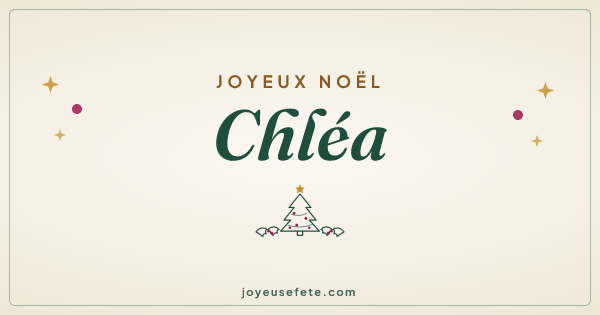 Image « Joyeux Noël Chléa » au format large