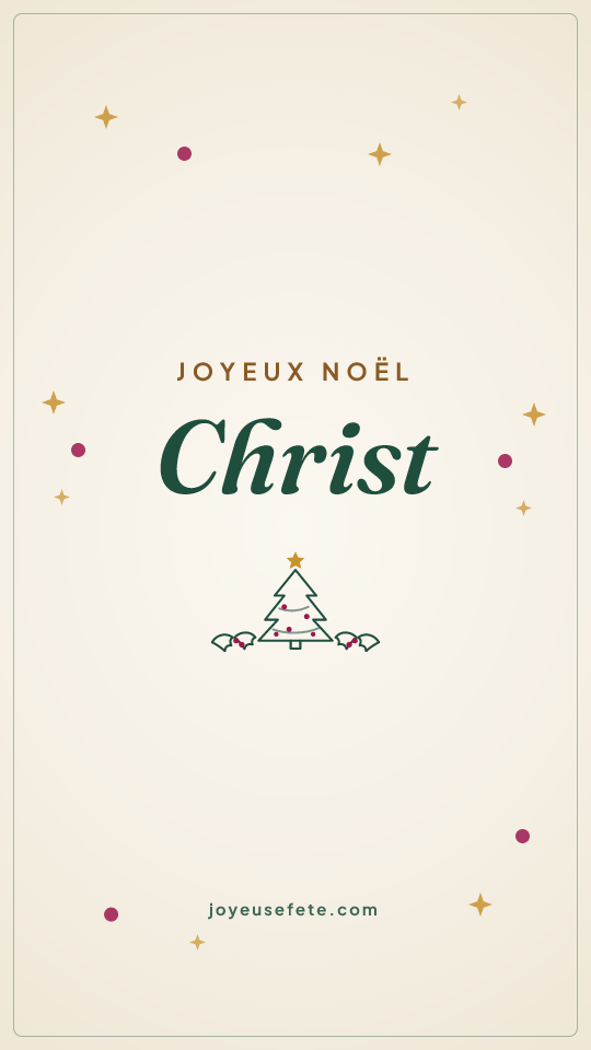 Image « Joyeux Noël Christ » au format story