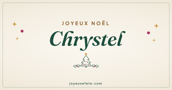 Image « Joyeux Noël Chrystel » au format large