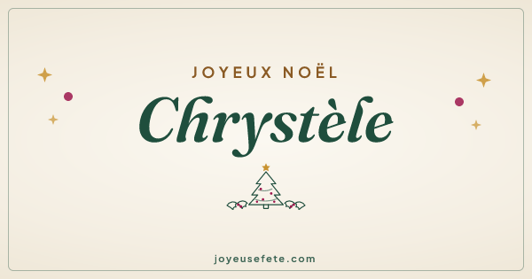 Image « Joyeux Noël Chrystèle » au format large