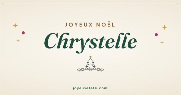 Image « Joyeux Noël Chrystelle » au format large
