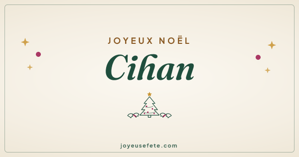 Image « Joyeux Noël Cihan » au format large