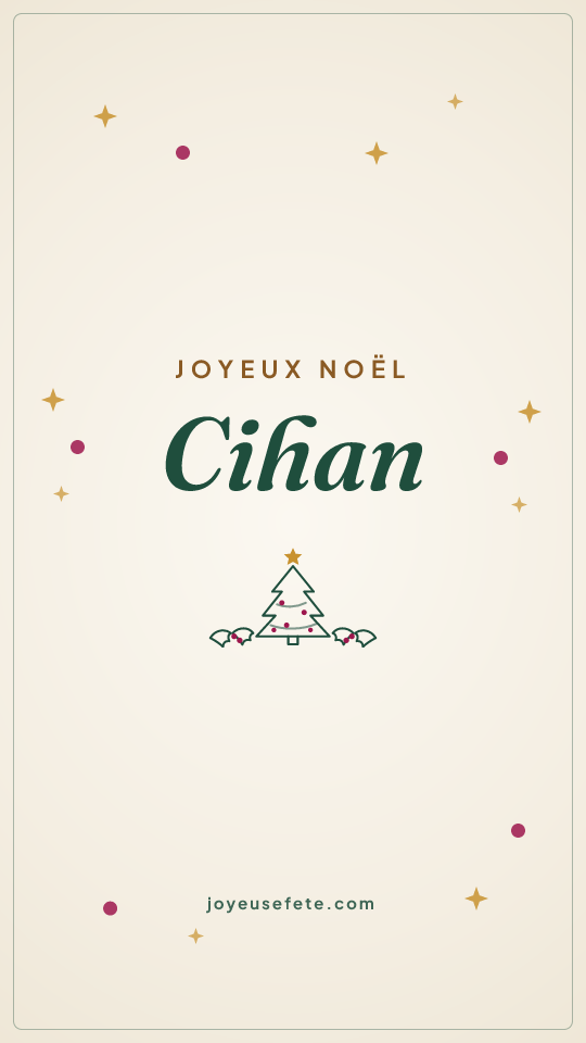 Image « Joyeux Noël Cihan » au format story