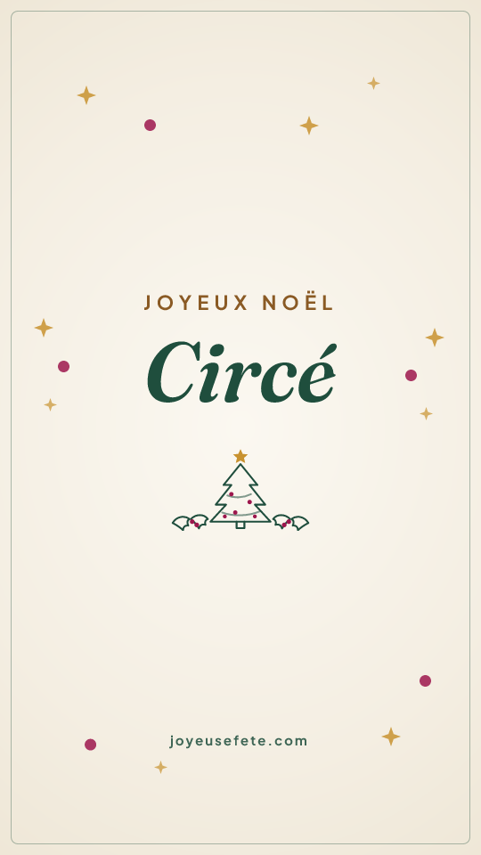Image « Joyeux Noël Circé » au format story