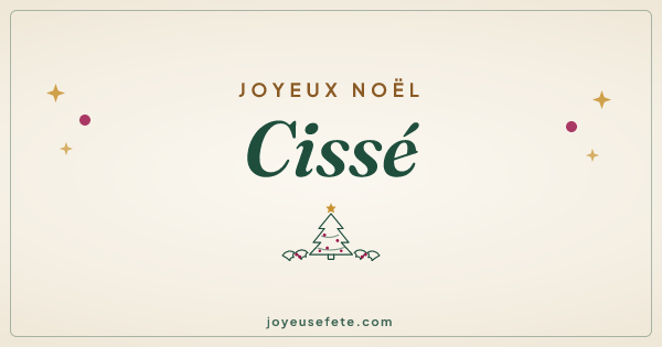 Image « Joyeux Noël Cissé » au format large