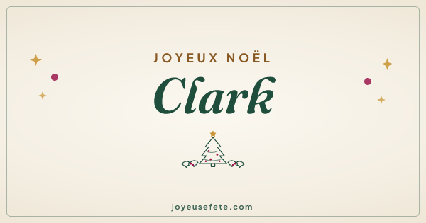 Image « Joyeux Noël Clark » au format large