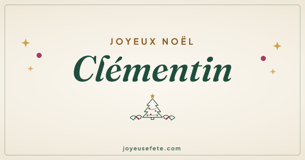 Image « Joyeux Noël Clémentin » au format large