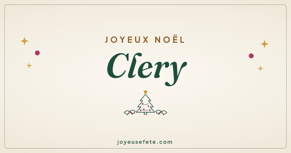 Image « Joyeux Noël Clery » au format large