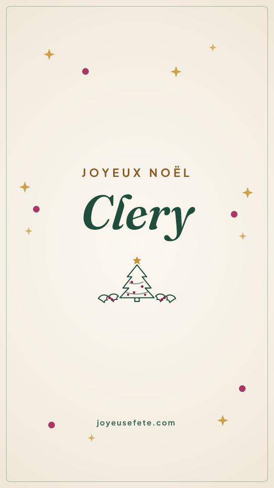 Image « Joyeux Noël Clery » au format story