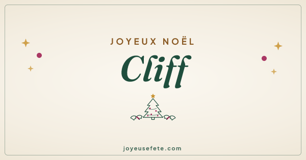 Image « Joyeux Noël Cliff » au format large