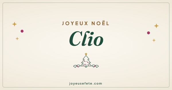 Image « Joyeux Noël Clio » au format large