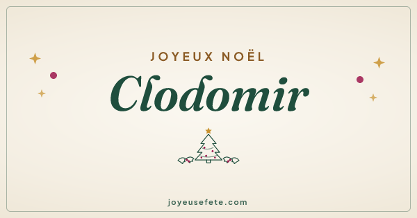 Image « Joyeux Noël Clodomir » au format large