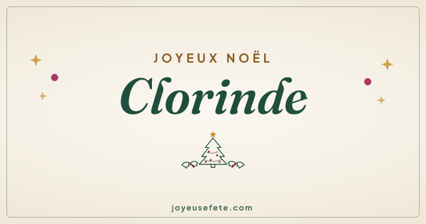 Image « Joyeux Noël Clorinde » au format large