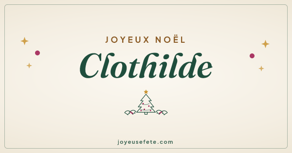 Image « Joyeux Noël Clothilde » au format large