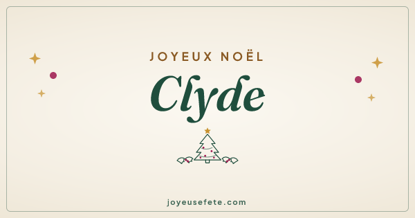 Image « Joyeux Noël Clyde » au format large