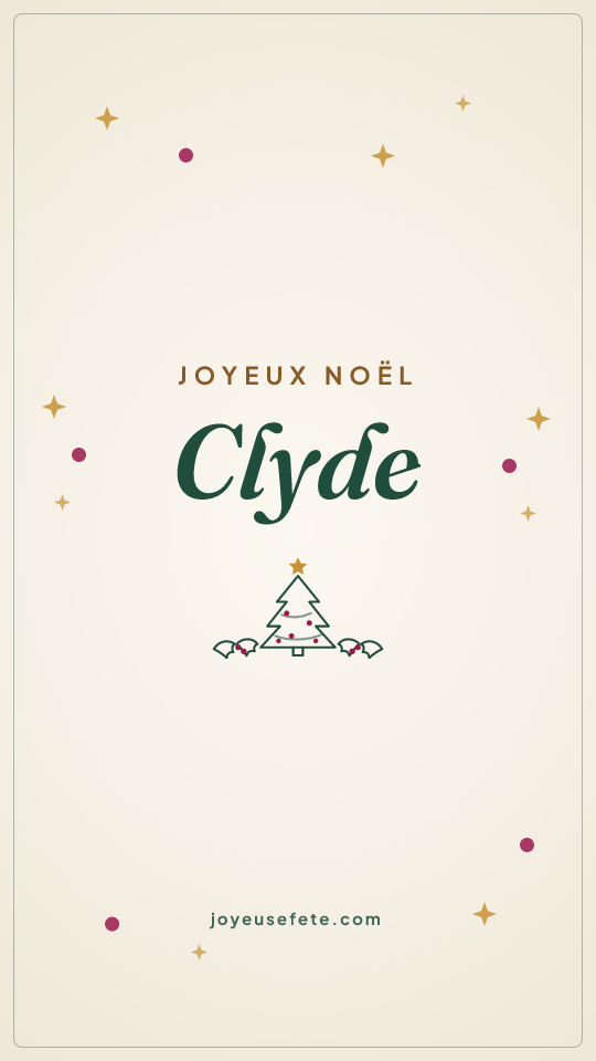 Image « Joyeux Noël Clyde » au format story