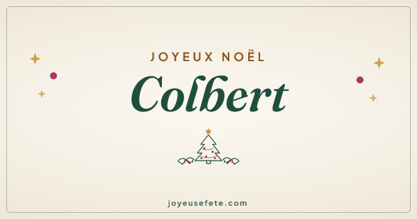 Image « Joyeux Noël Colbert » au format large