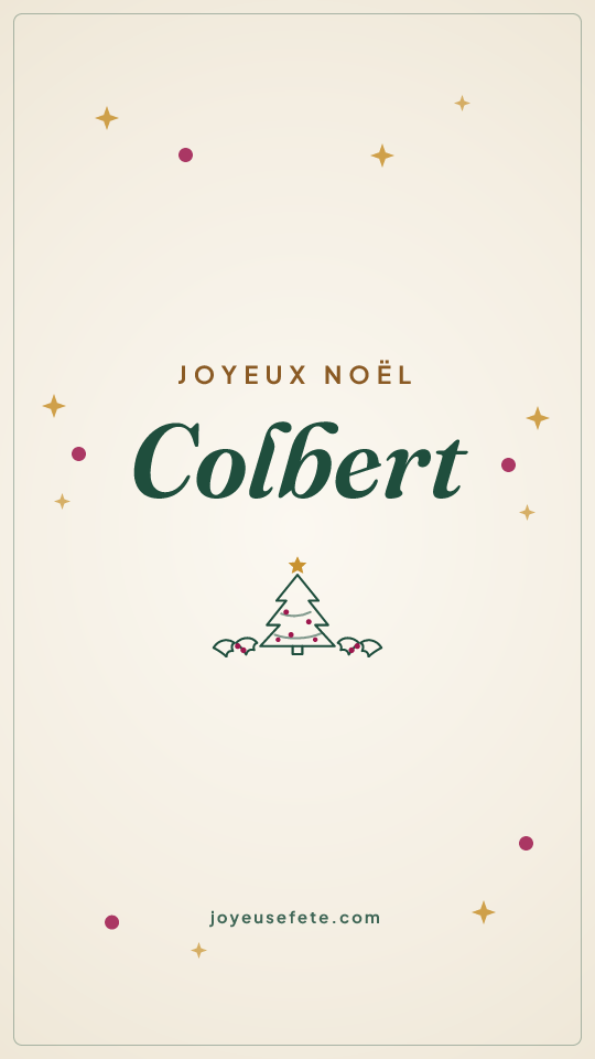 Image « Joyeux Noël Colbert » au format story