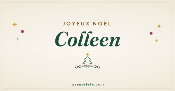 Image « Joyeux Noël Colleen » au format large