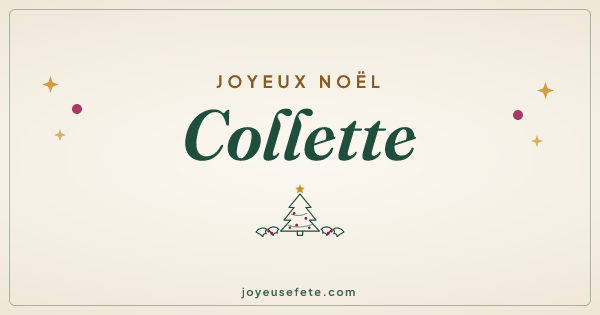 Image « Joyeux Noël Collette » au format large