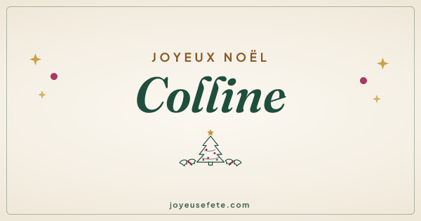 Image « Joyeux Noël Colline » au format large