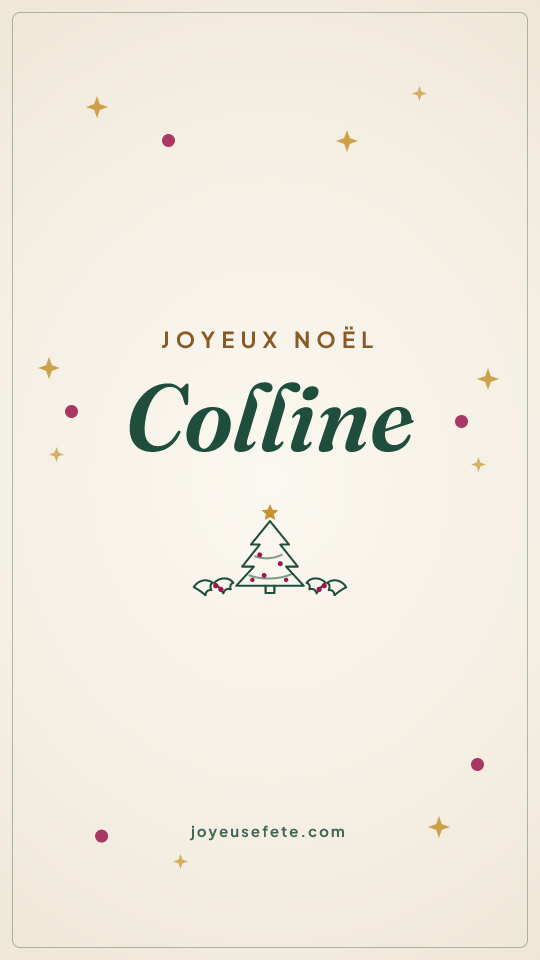 Image « Joyeux Noël Colline » au format story