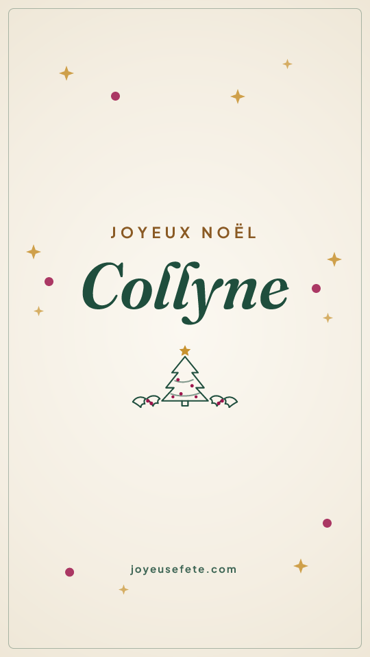 Image « Joyeux Noël Collyne » au format story