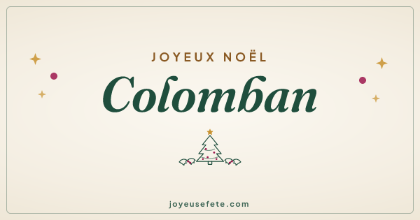 Image « Joyeux Noël Colomban » au format large