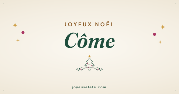 Image « Joyeux Noël Côme » au format large