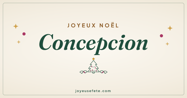 Image « Joyeux Noël Concepcion » au format large