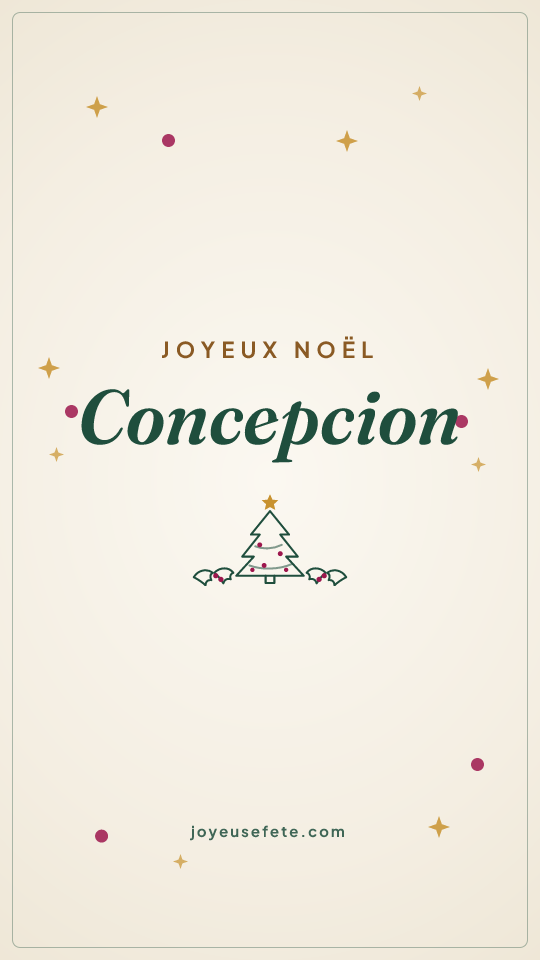 Image « Joyeux Noël Concepcion » au format story