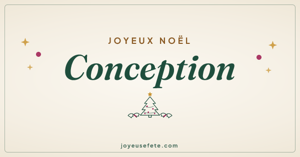 Image « Joyeux Noël Conception » au format large