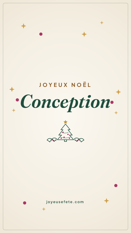 Image « Joyeux Noël Conception » au format story